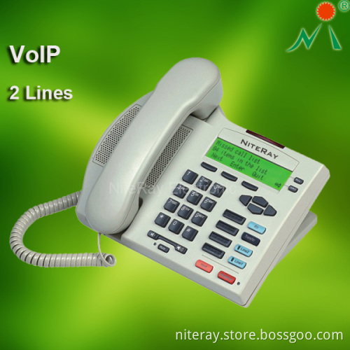 2 Lines IP Phone, VoIP Telephone